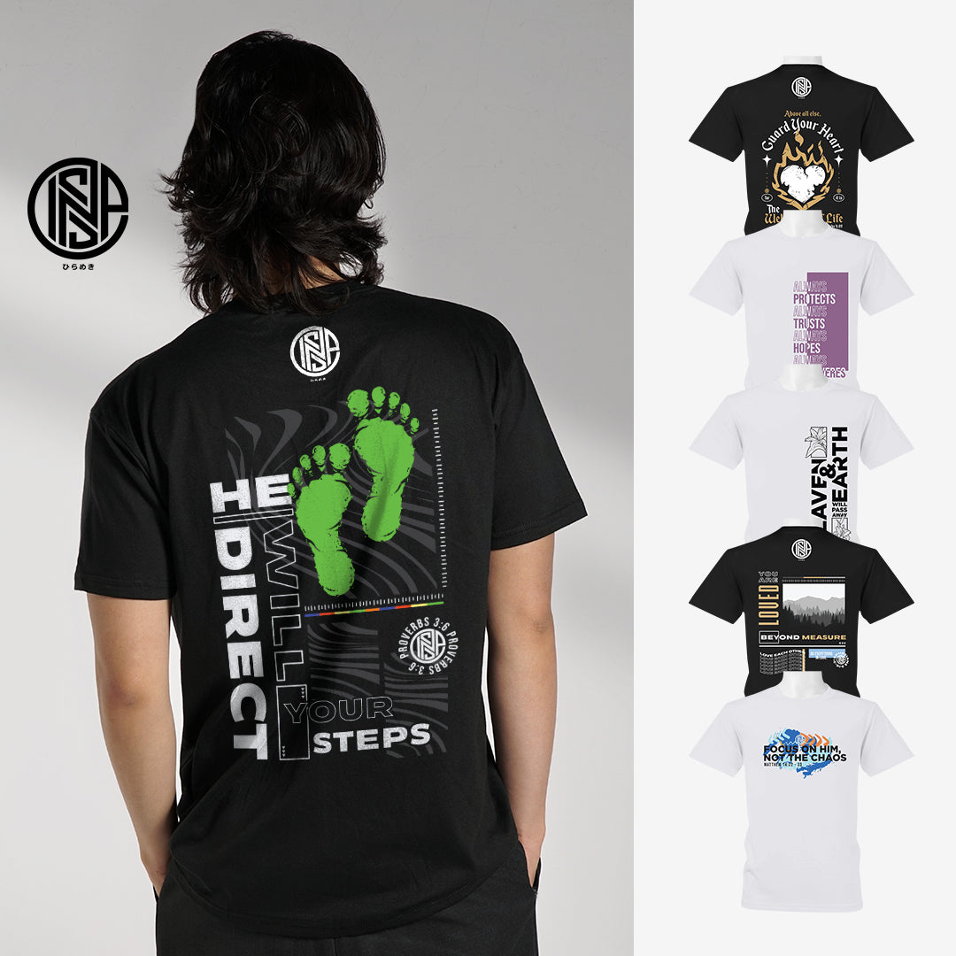 INSPI Shirt Bible Verse Focus On Him T Shirt for Men Korean Top Trendy Top Tshirt for Women Tees Summer Outfit 10