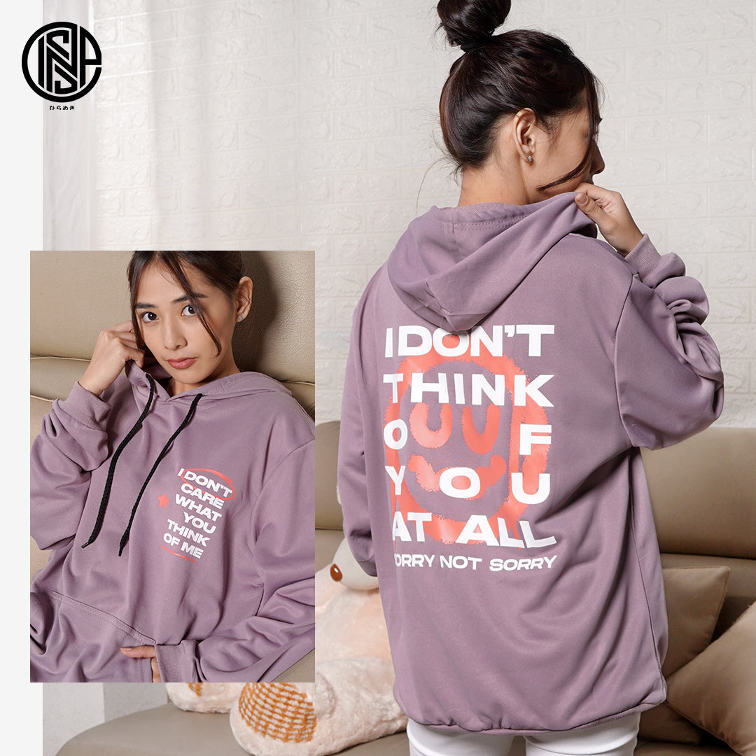 INSPI Typographic Hoodie Jacket for Men with Pockets Korean Style Printed Pullover Unisex Hoodies