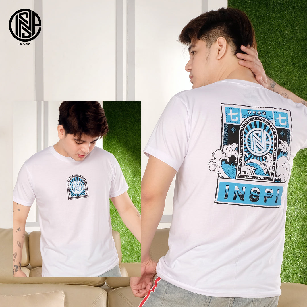 INSPI Originals Street Portal Tshirt for Men Minimalist Pastel Streetwear Trendy Tops for Women Graphic Black White Tee