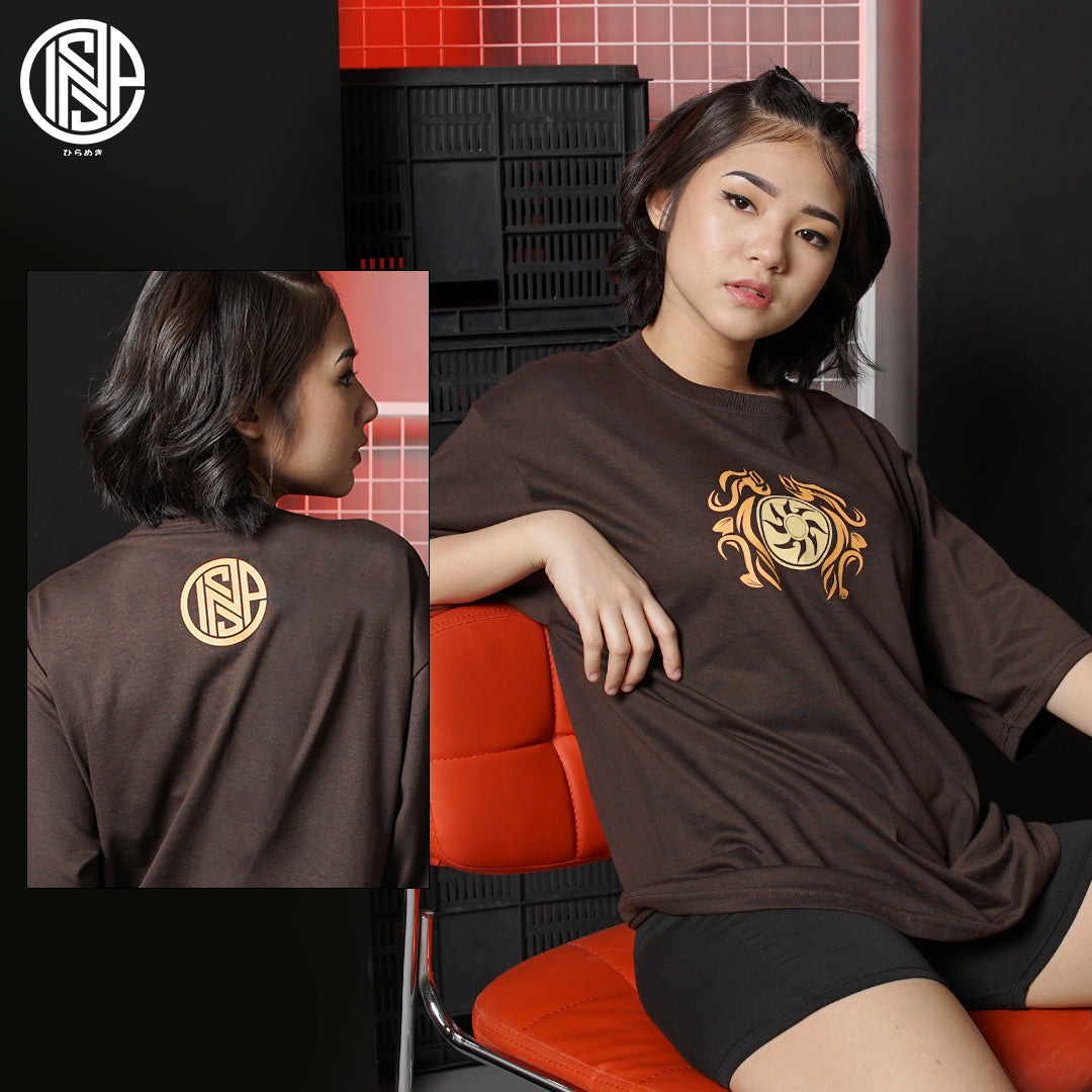 INSPI Tribal Oversized Sharingan Tshirt for Men Couple Shirt Plus Size Top Graphic Tees Trendy Tops for Women