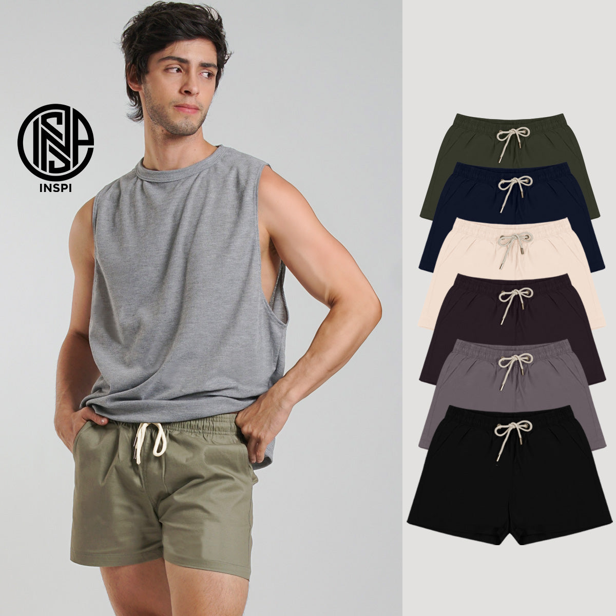 INSPI Twill Short Navy Blue