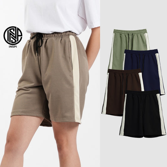 INSPI Walking Shorts with Drawstring and Pockets for Men and Women.