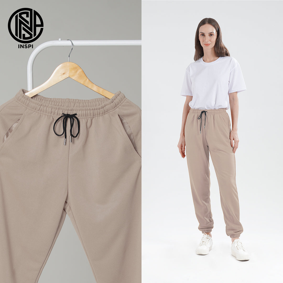 INSPI Jogger Sweatpants for Men with Pockets and Drawstring Stretchable Oversized Sweat Jogging Pant