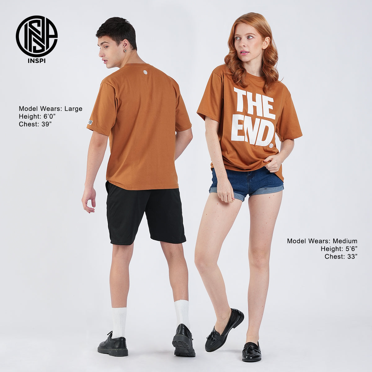 INSPI Originals Creators Oversized Tshirt For Men and Women Collection Plus Size Printed Shirt Loose Fit Round Neck Tees