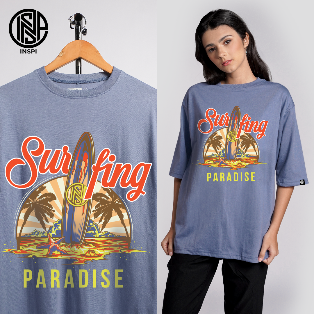 INSPI Make It Summer Oversized T Shirt for Men Korean Trendy Tops for Women Plus Size Summer Outfit Paradise
