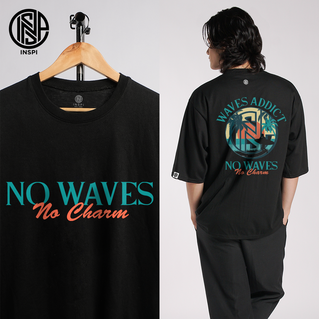 INSPI Make It Summer Oversized T Shirt for Men Korean Trendy Tops for Women Plus Size Summer Outfit Waves Addict