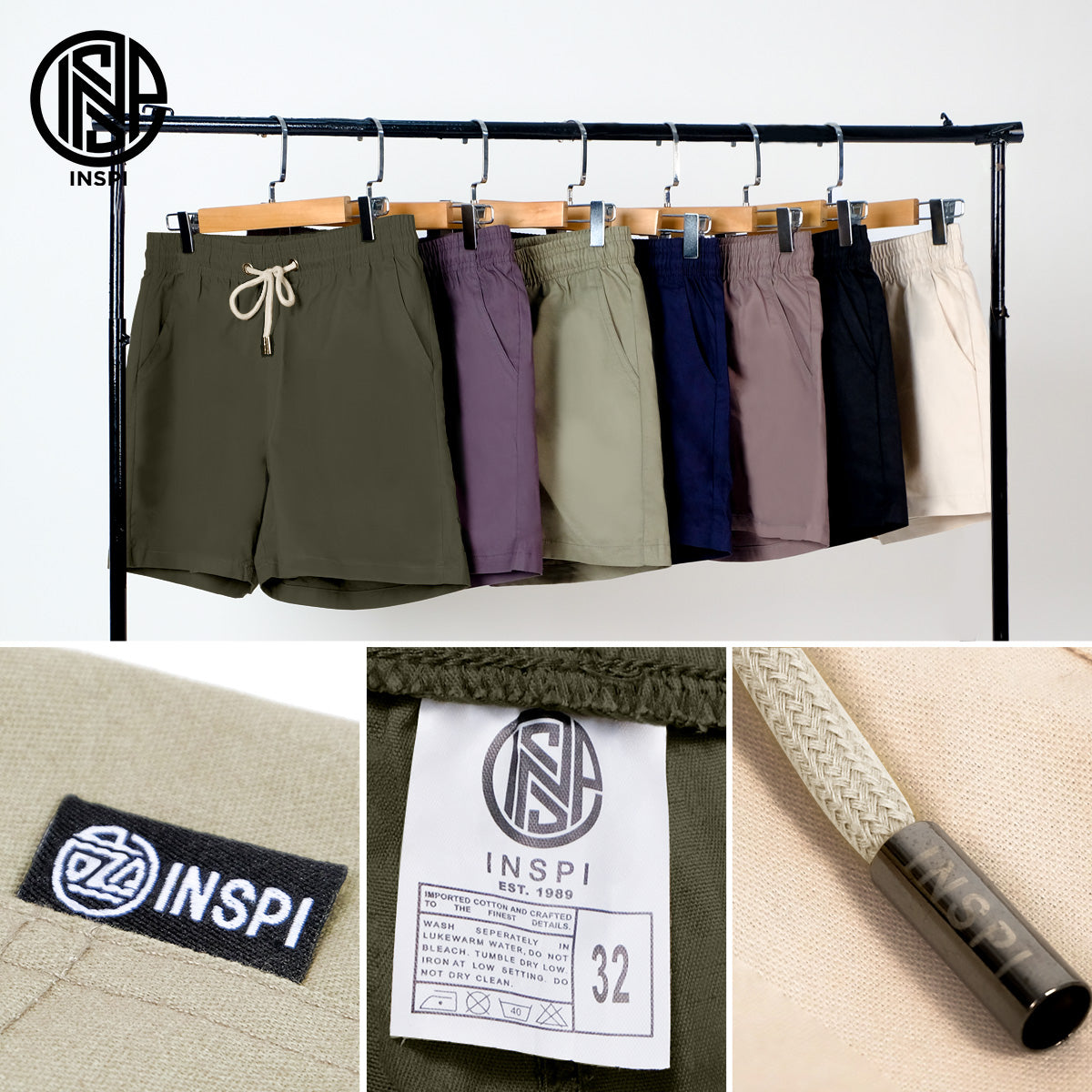 INSPI Twill Short Navy Blue