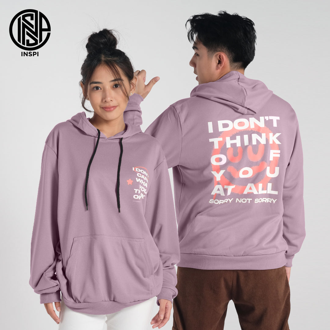 INSPI Typographic Hoodie Jacket for Men with Pockets Korean Style Printed Pullover Unisex Hoodies