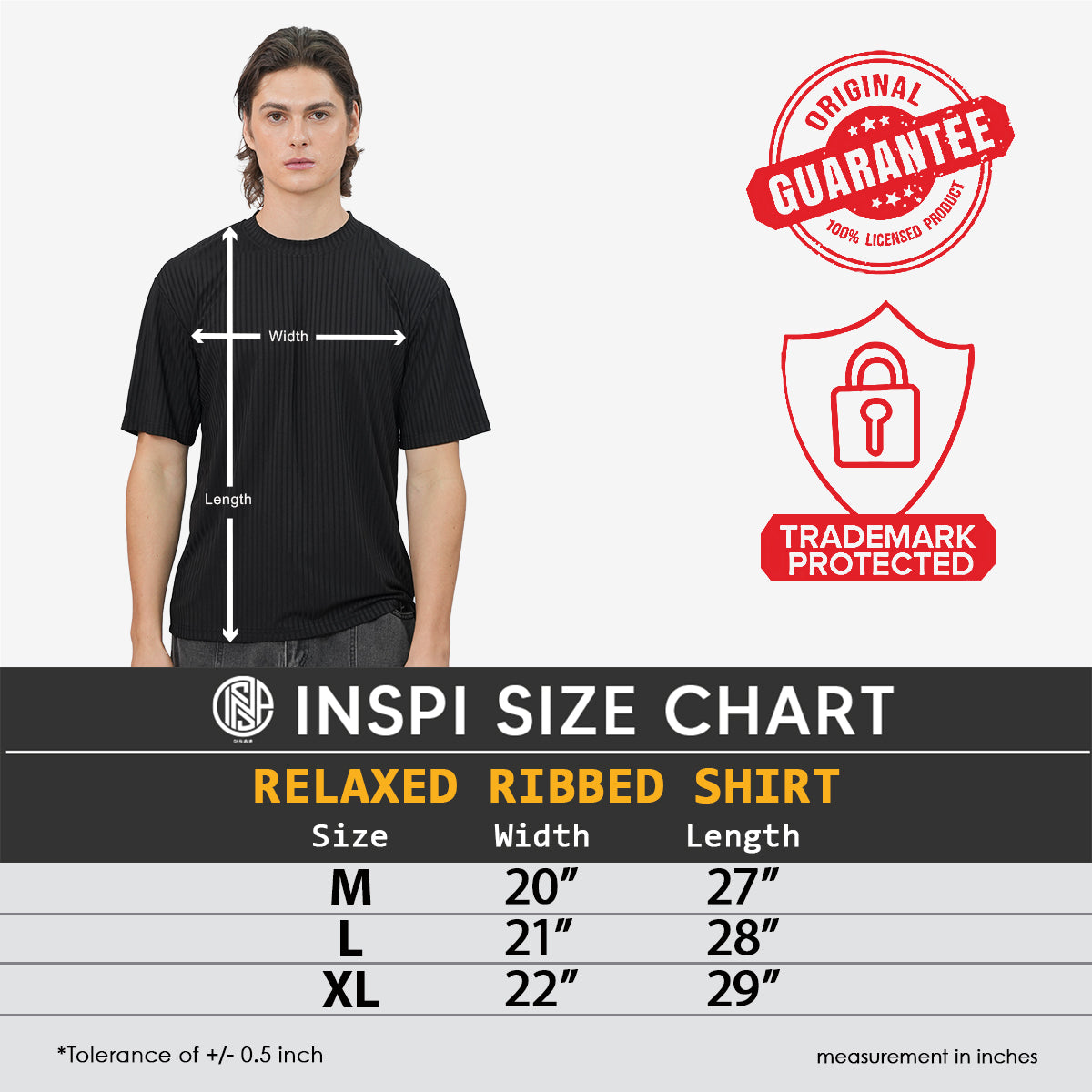 INSPI Relaxed Ribbed Tshirt