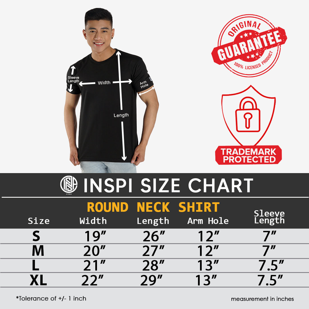 INSPI x Vrix Round Neck Free for all Tshirt For Men Graphic Tee Casual Fashion Mens Trendy Tops Korean Outfit