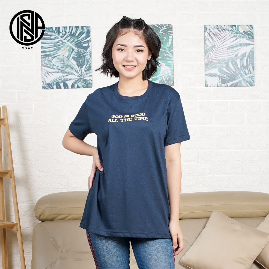 INSPI Minimalist Bible God Is Good T Shirt for Men Korean Top Trendy Tops for Women Couple Tshirt Beach Outfit