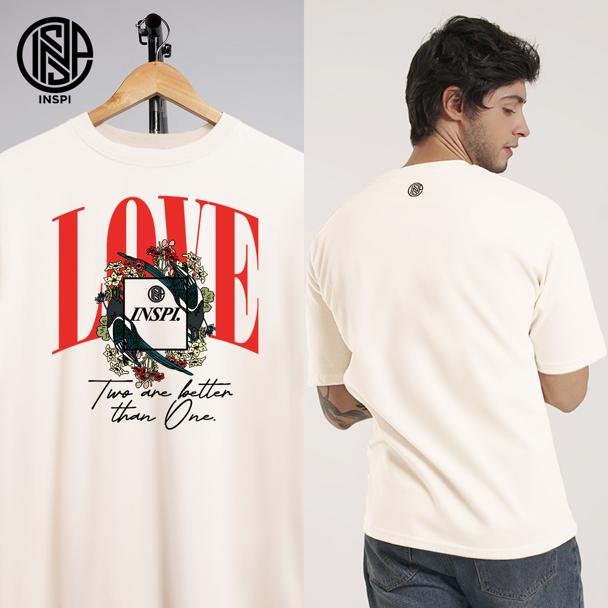 INSPI Floral Street Oversized LoveTshirt