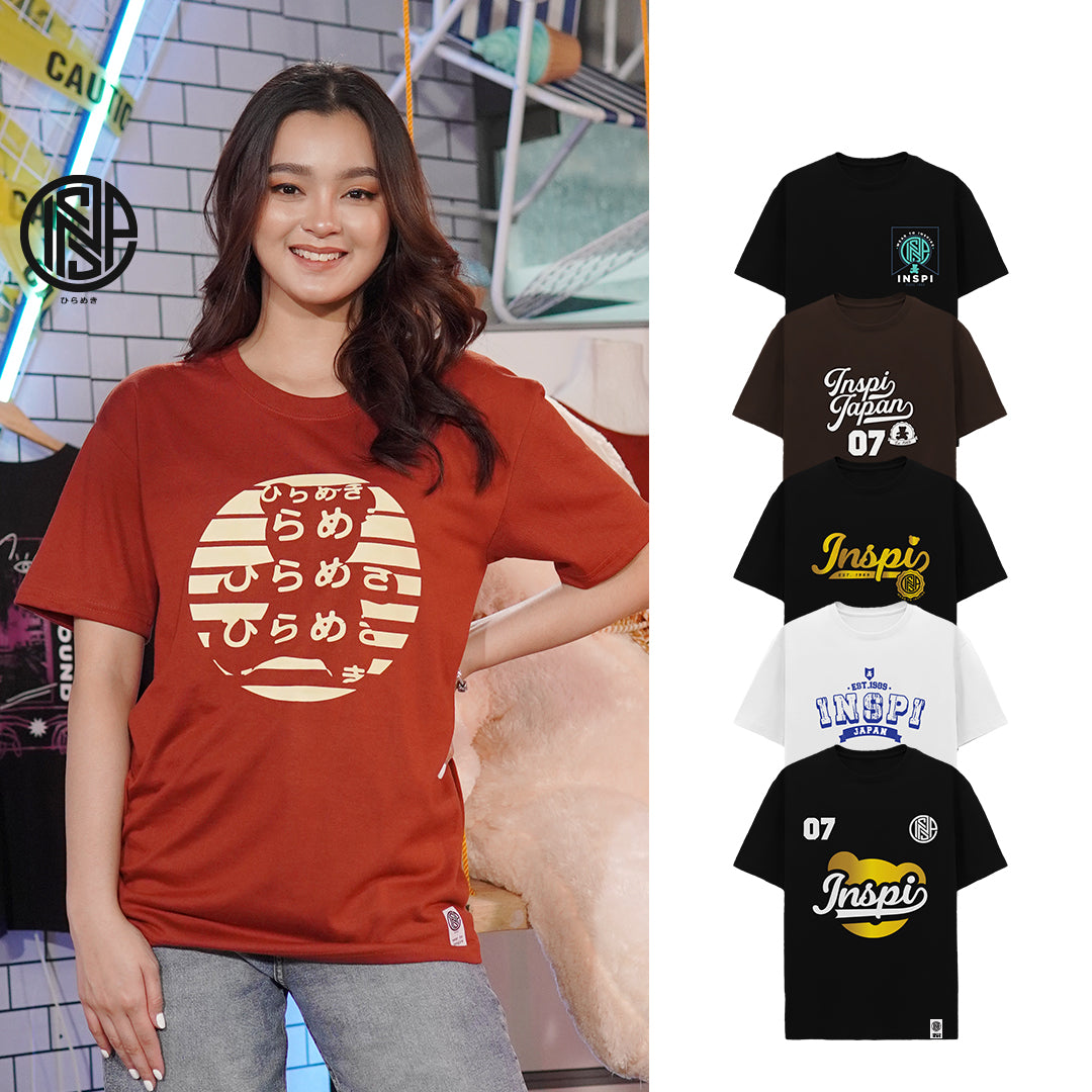 INSPI Bear Tshirt for Men Graphic Tee Trendy Tops for Women Korean Top Couple Shirt Streetwear Japan 07