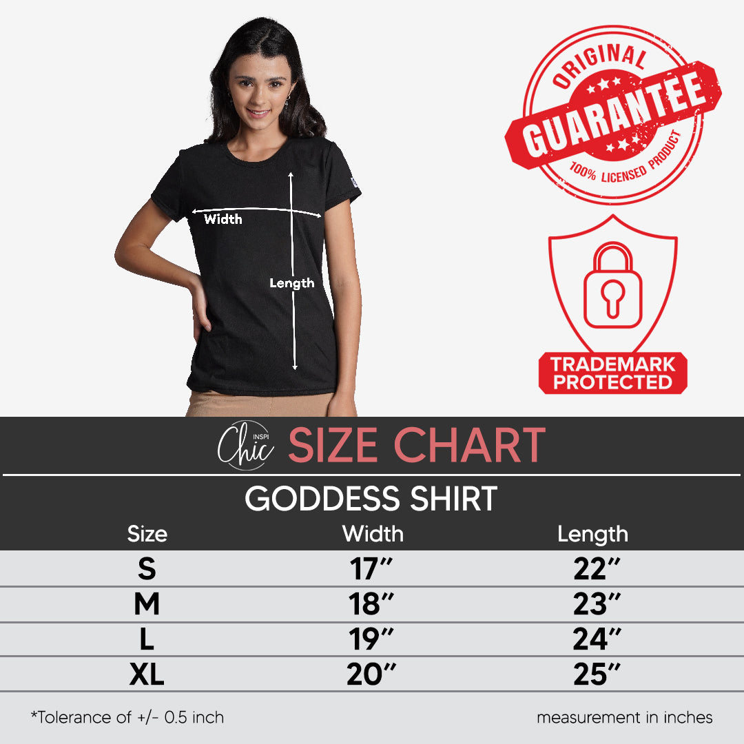 INSPI Chic Goddess Round Neck Graphic T Shirt for Women Korean Trendy Tops Women Tees Summer Outfit Rebel
