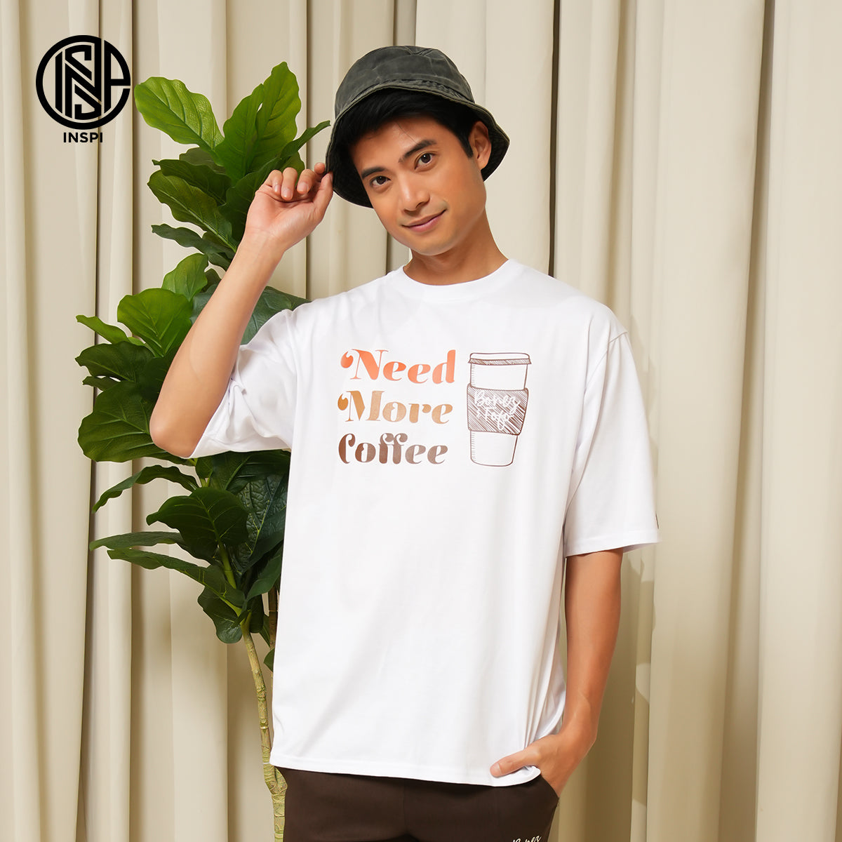 INSPI x Bonez & Fofo Oversized Shirt for Men and Women Plus Size Graphic Printed Tops Collection Loose Fit Couple Tees