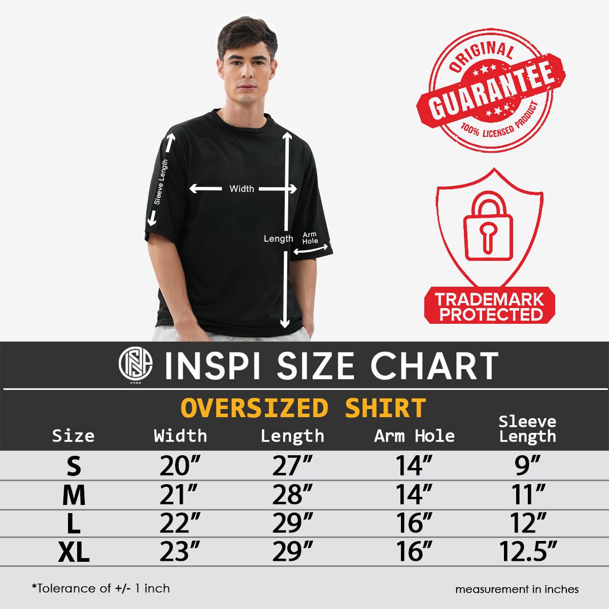 INSPI Basics Premium Black Oversized Shirt Neutrals For Men