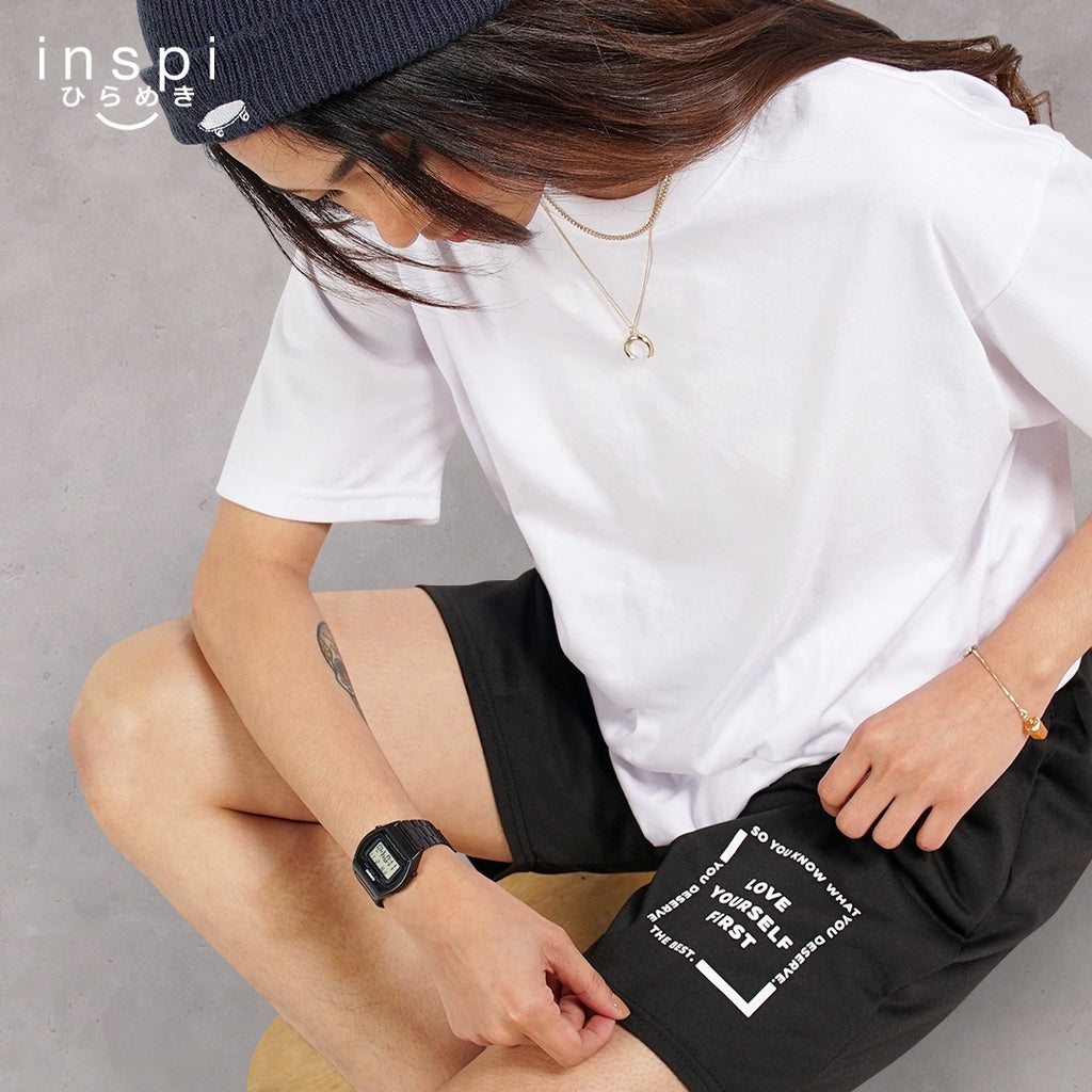 INSPI Daydreamer Love Yourself First 1 Shorts Comfortable 2022 Summer Casual Comfy Tiktok Short Korean Fashion Unisex