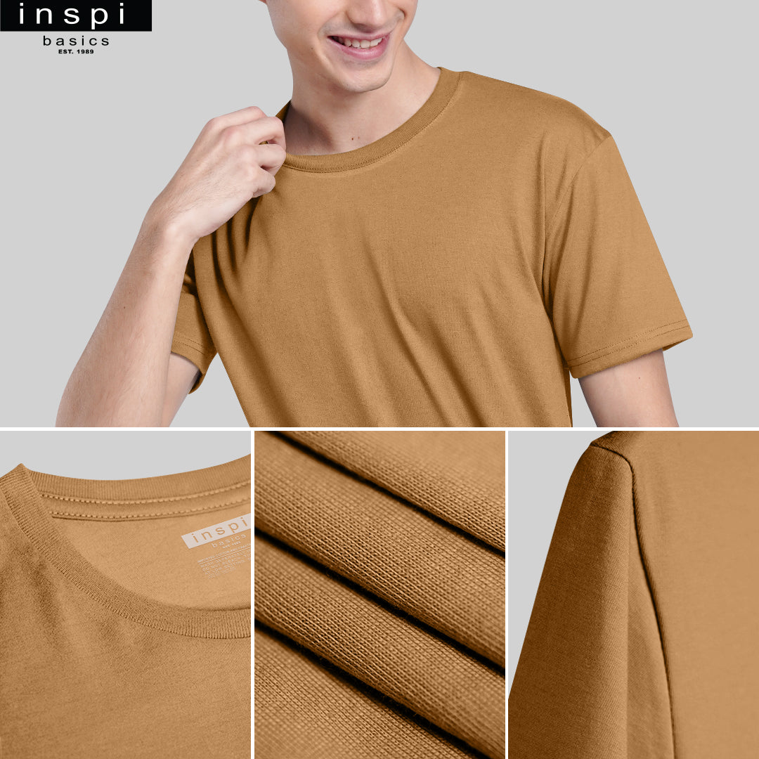 INSPI Basics Premium Ivory White Plain Shirt Retro Fresh for Men