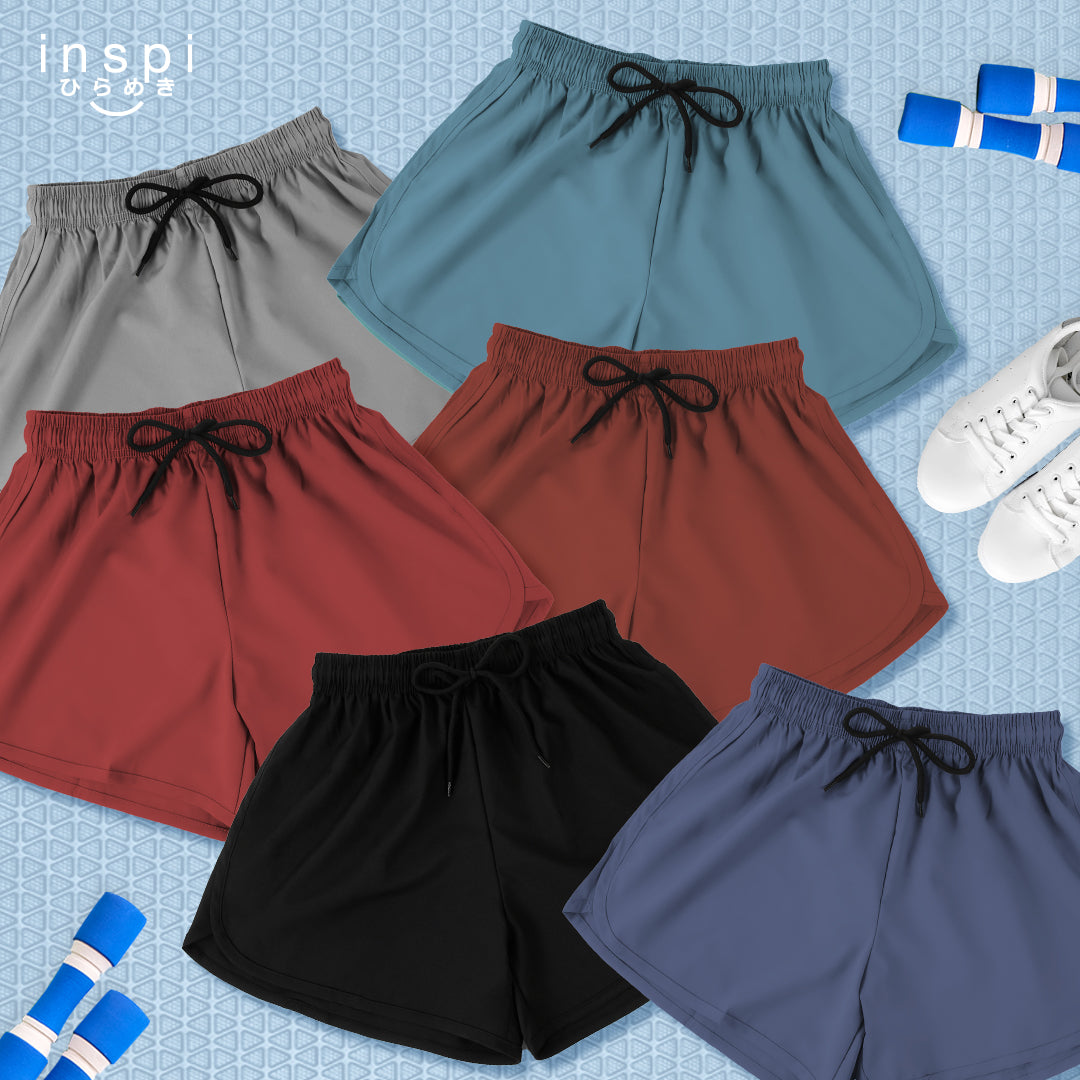 INSPI Running Shorts for Women in Gray