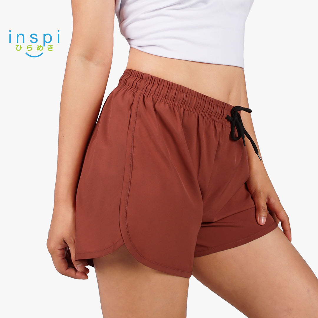 INSPI Running Shorts for Women in Clay