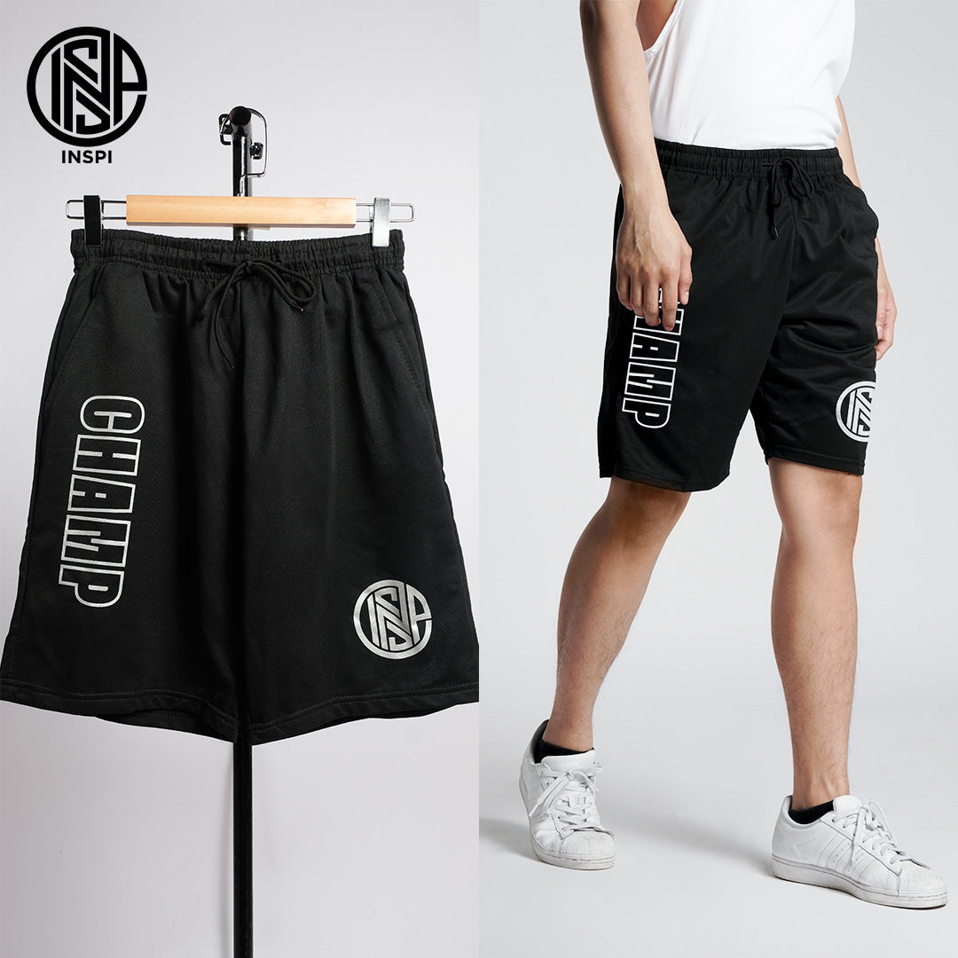 INSPI Summer Walking Shorts for Men Outdoor Korean Short for Women w/ Pockets & String Beach Outfit