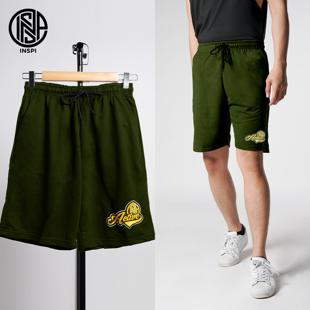 INSPI Summer Walking Shorts for Men Outdoor Korean Short for Women w/ Pockets & String Beach Outfit