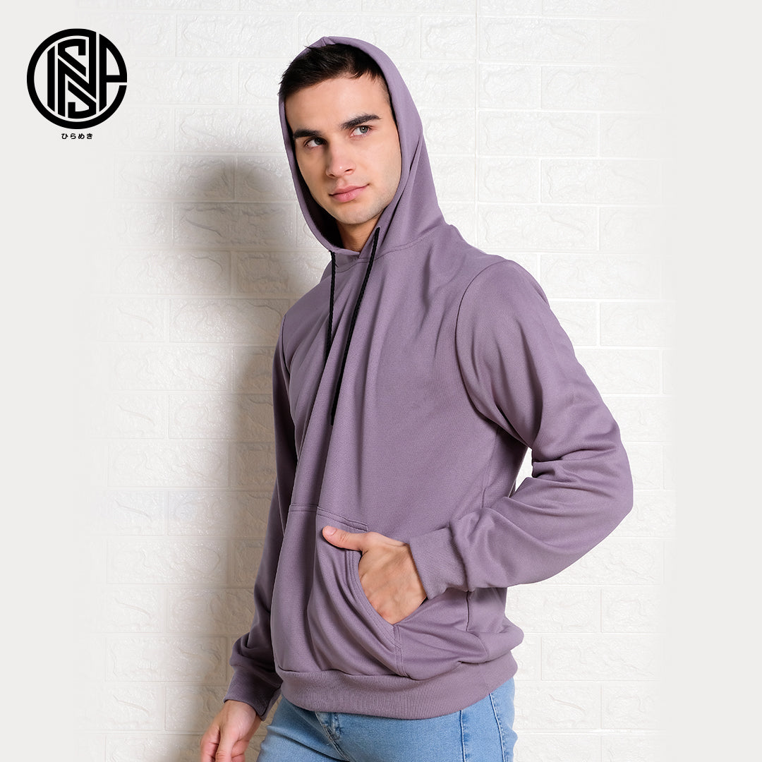 INSPI Plain Hoodie Jacket For Men with Pockets Korean Trendy Tops For Women Cotton Pullover Jackets