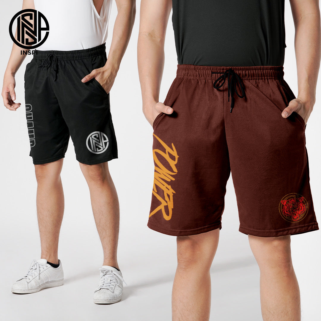 INSPI Summer Walking Shorts for Men Outdoor Korean Short for Women w/ Pockets & String Beach Outfit