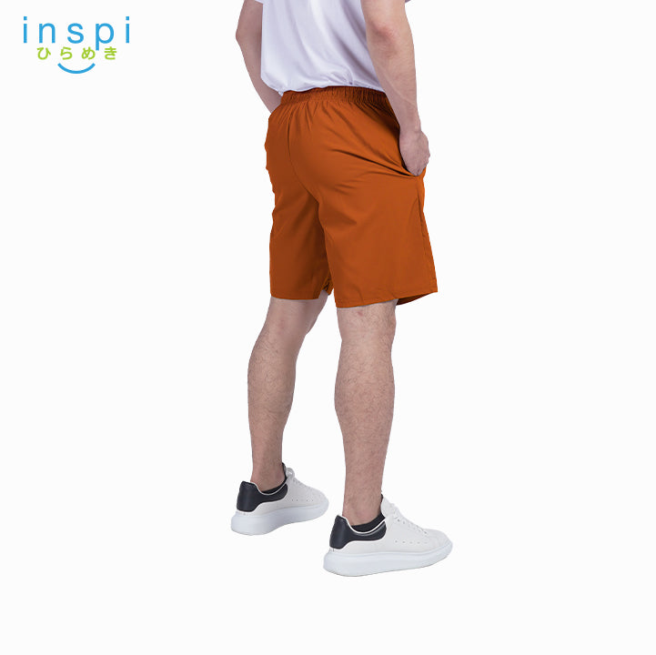 INSPI Training Shorts for Men in Clay Korean Pambahay Summer Casual Comfy Tiktok Short Taslan Men’s