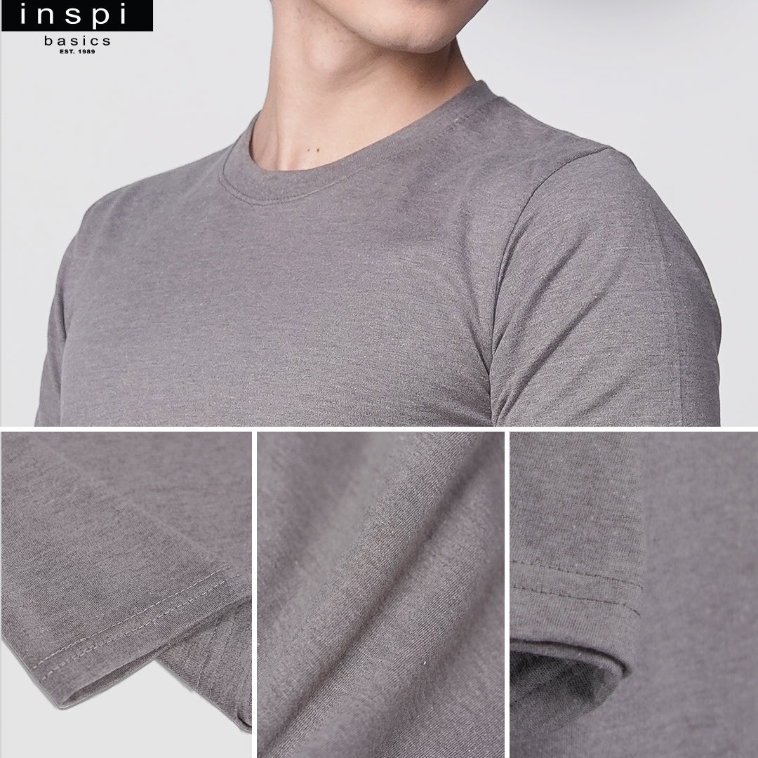 INSPI Basics Premium Slate Blue Trendy Plain Shirt for Men