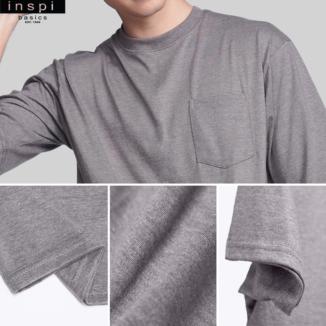 INSPI Basics Premium Black Oversized Shirt With Pocket Neutral For Men
