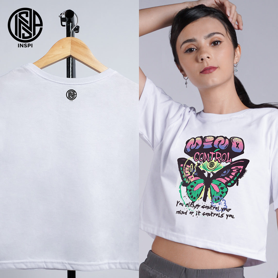 INSPI Metamorphosis Crop Tops for Women Summer Korean Trendy Croptop for Women Graphic Beach Outfit