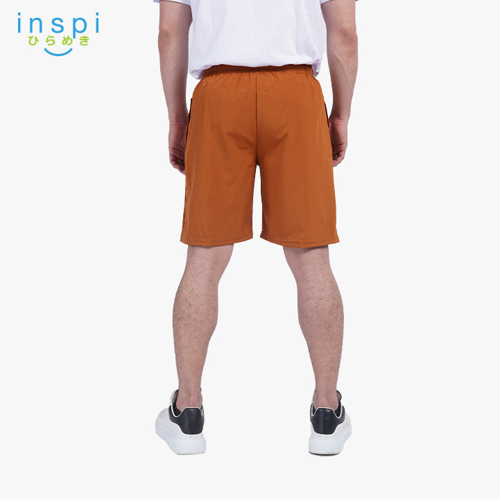 INSPI Training Shorts for Men in Clay Korean Pambahay Summer Casual Comfy Tiktok Short Taslan Men’s