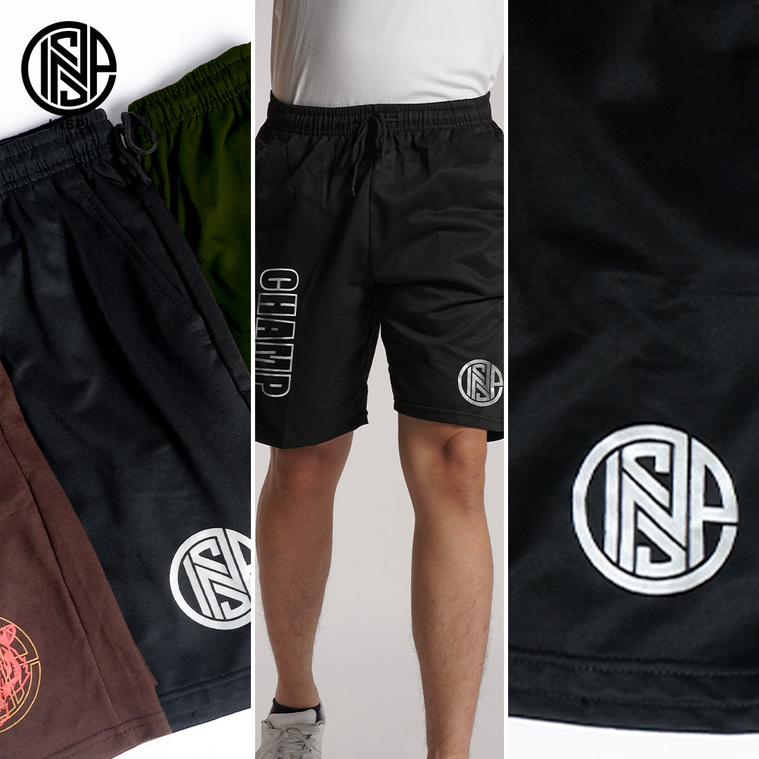 INSPI Summer Walking Shorts for Men Outdoor Korean Short for Women w/ Pockets & String Beach Outfit