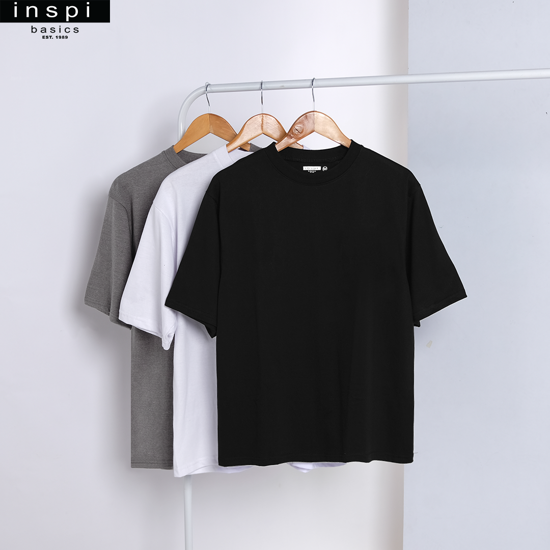 INSPI Basics Premium White Oversized Shirt Neutrals For Men