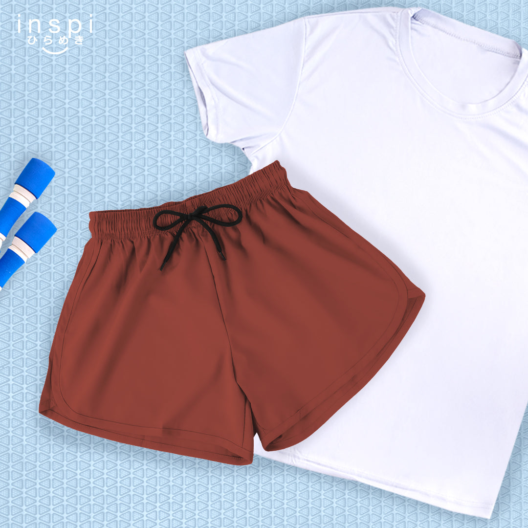 INSPI Running Shorts for Women in Clay