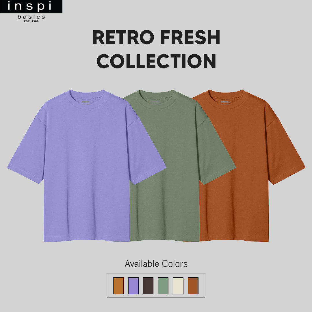 INSPI Basics Premium Ivory White Oversized Shirt Retro Fresh For Men