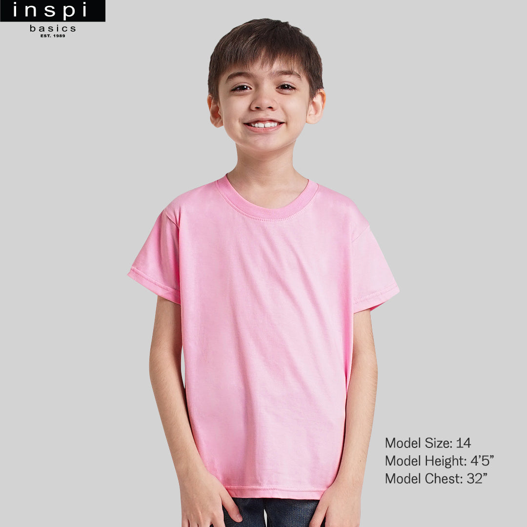 Round T shirt Kids Pink