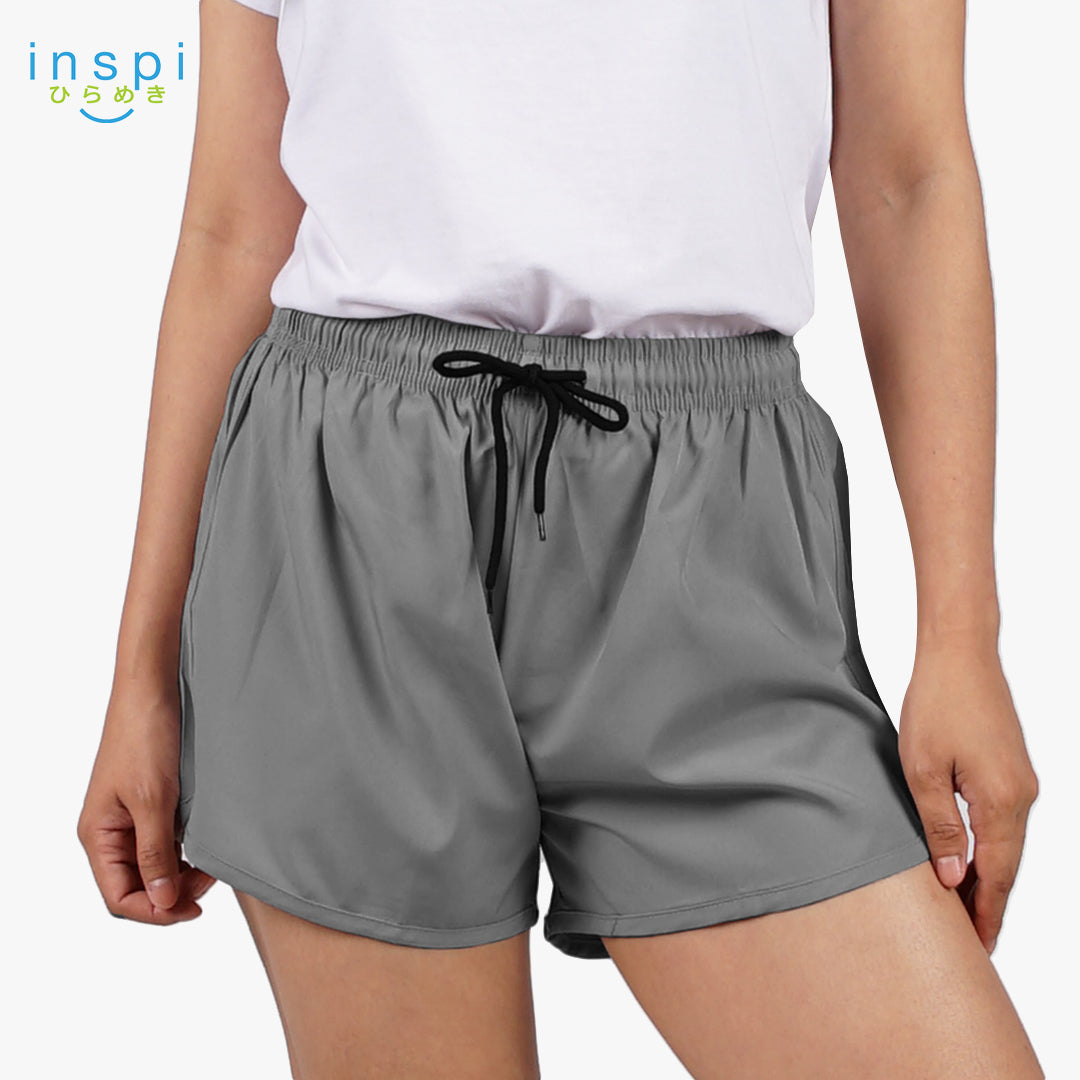 INSPI Running Shorts for Women in Gray