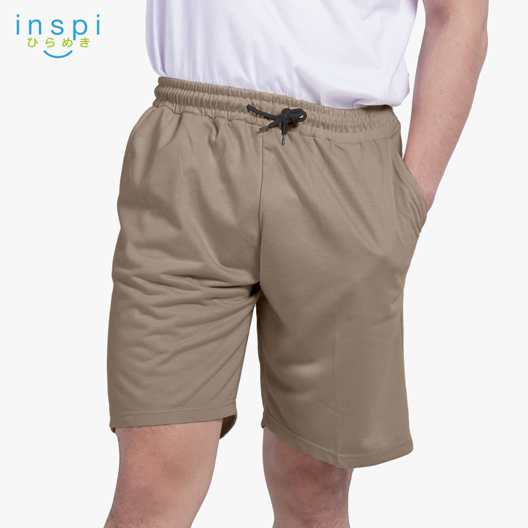 INSPI Walking Shorts for Men Summer in Khaki Cotton Korean Short for Women Plus Size Beach Outfit
