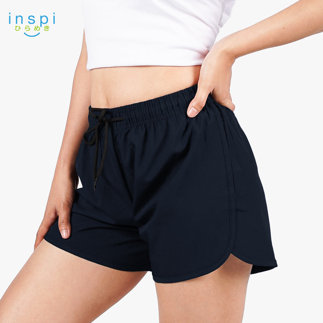 INSPI Running Shorts for Women in Navy Blue