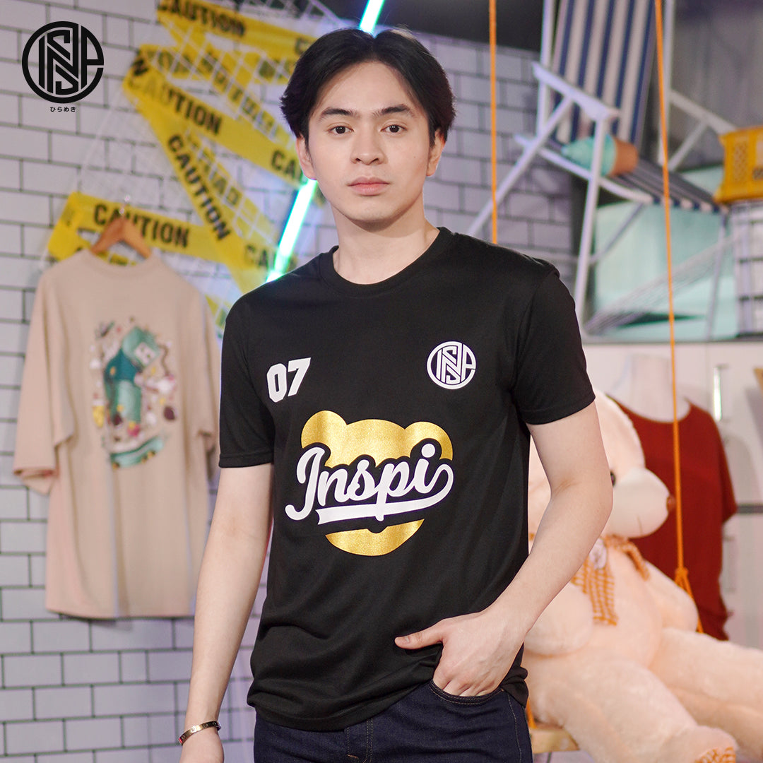 INSPI Bear Tshirt for Men Graphic Tee Trendy Tops for Women Korean Top Couple Shirt Streetwear 2022