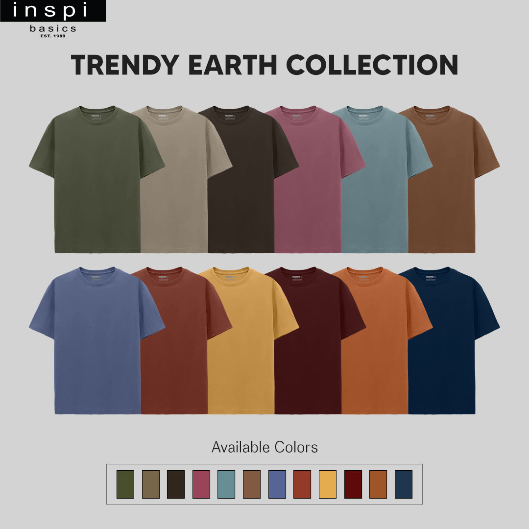 INSPI Basics Premium Slate Blue Trendy Plain Shirt for Men