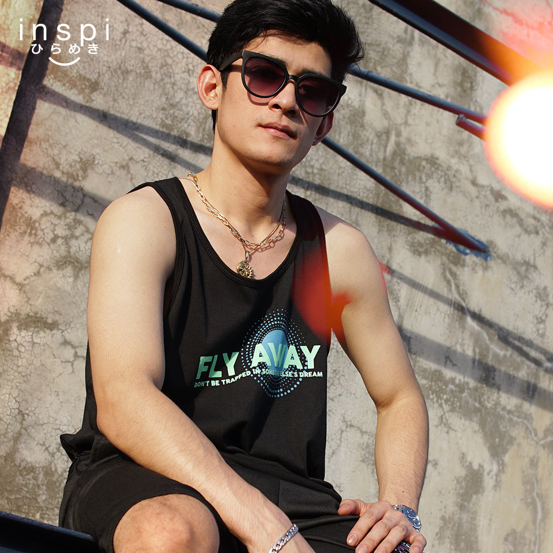INSPI Fly Away Tank Top Daydreamer Graphic 2022 For Men Women Streetwear Korean Fashion Tops