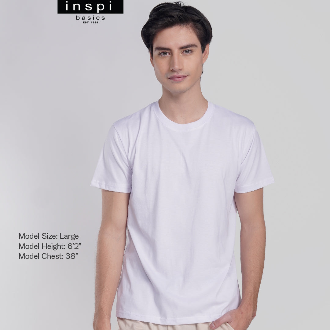 INSPI Basics Premium White Plain Shirt Neutrals for Men