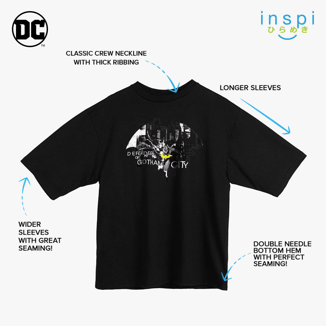 Authentic Warner Bros Batman Loose Fit Defender Graphic Oversized Tshirt for Men Shirt Women
