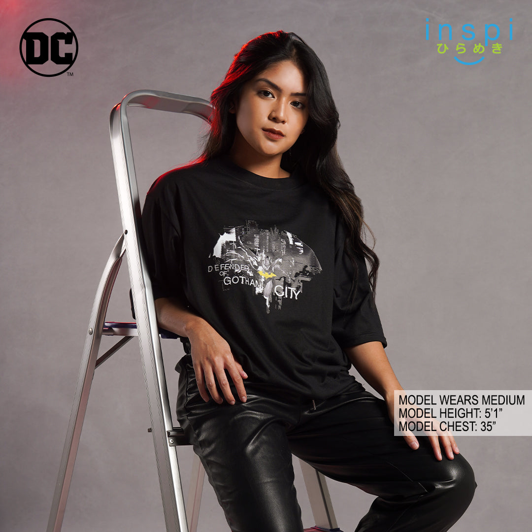 Authentic Warner Bros Batman Loose Fit Defender Graphic Oversized Tshirt for Men Shirt Women