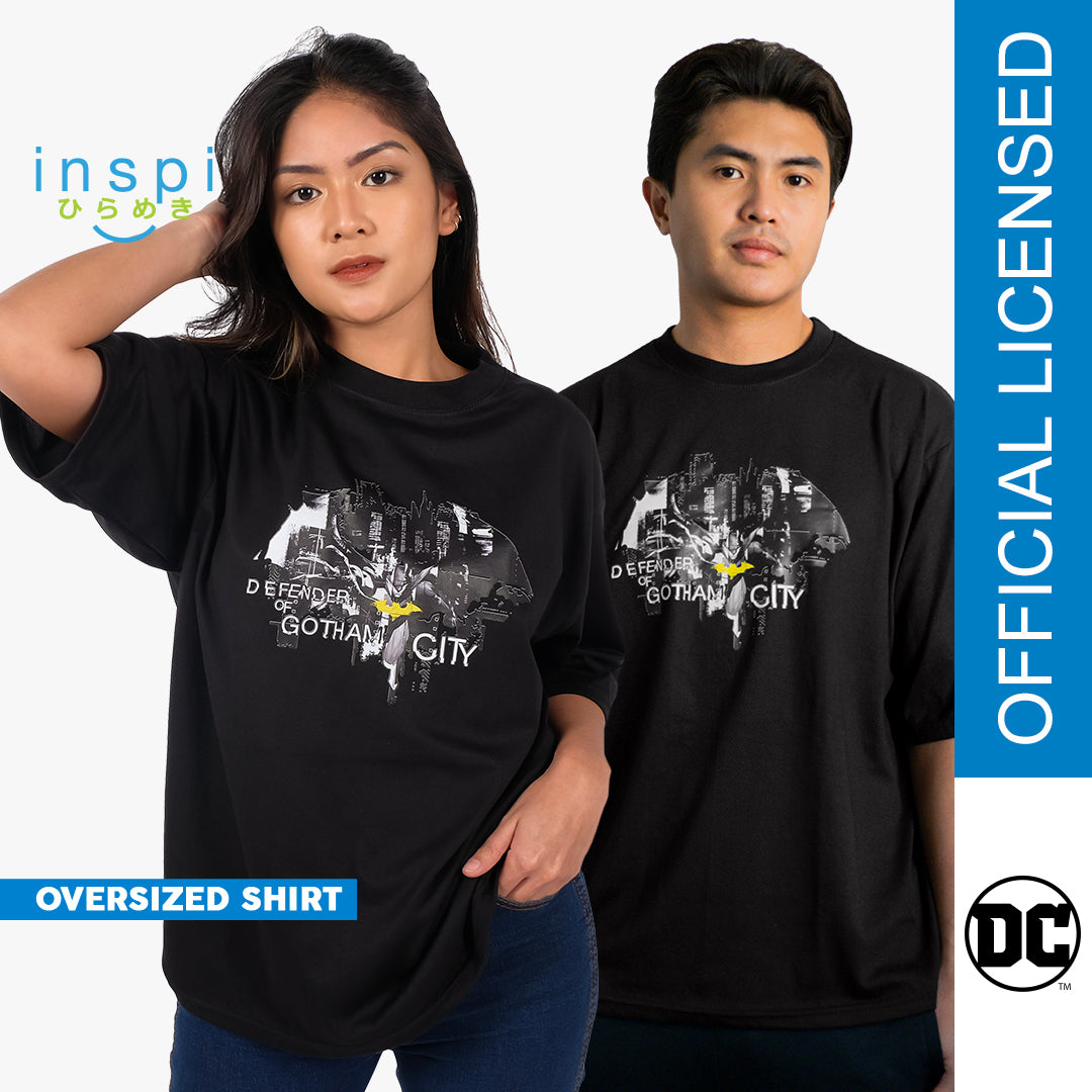 Authentic Warner Bros Batman Loose Fit Defender Graphic Oversized Tshirt for Men Shirt Women