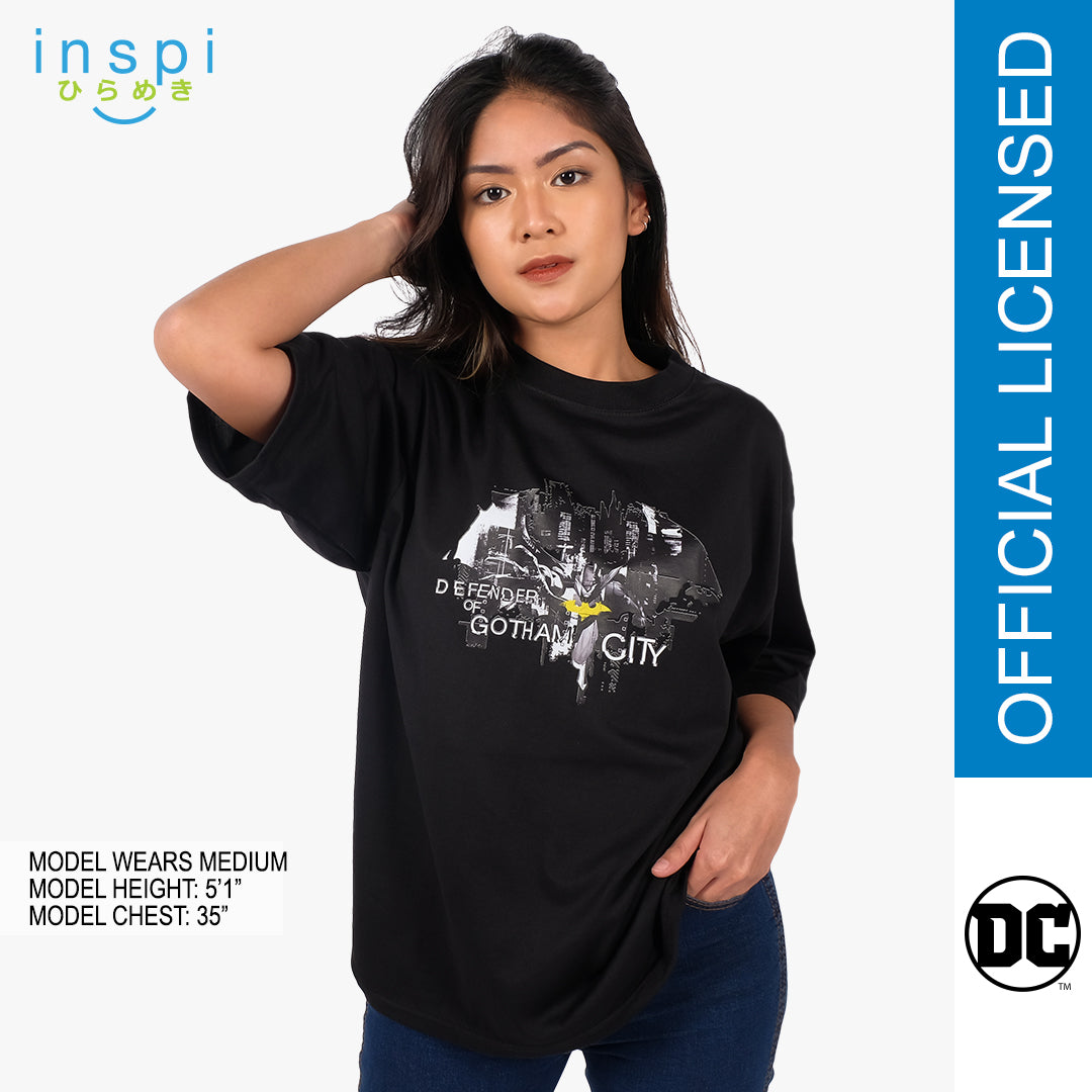 Authentic Warner Bros Batman Loose Fit Defender Graphic Oversized Tshirt for Men Shirt Women