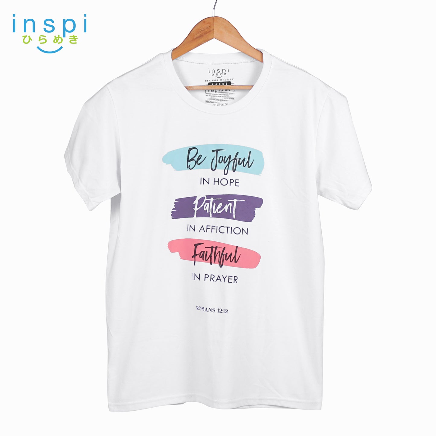 INSPI Shirt Romans 12:12 Mens Statement Tshirt